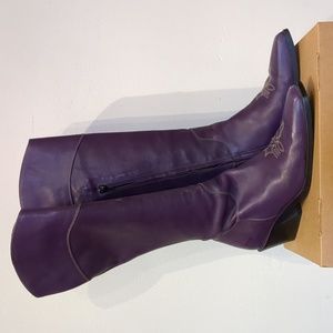 Extremely rare vintage purple Western-style Fluevog boots